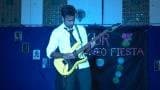 Guitar solo on stage