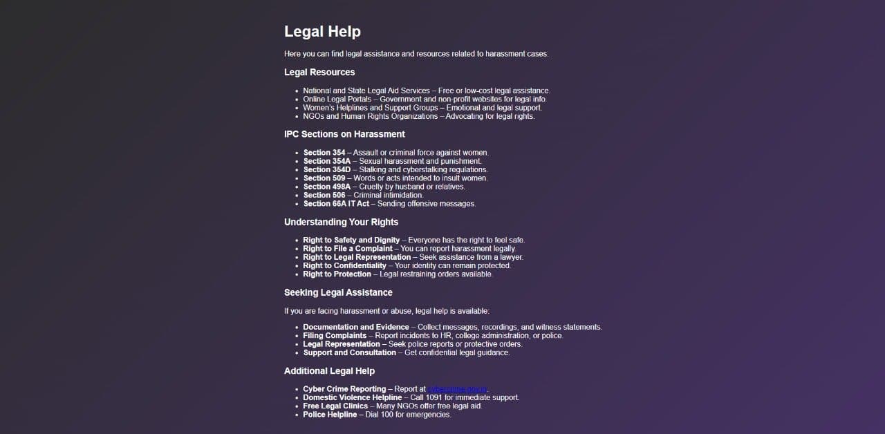 Legal help